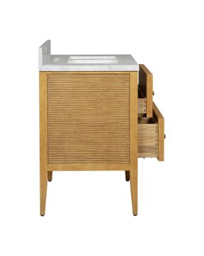 Santos 28" Sea Sand Vanity with Rectangular Undermount Sink by Currey and Company - view 8
