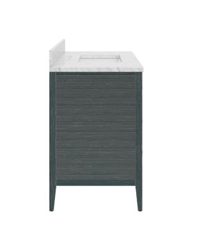 Santos 36" Vintage Navy Vanity with Rectangular Undermount Sink by Currey and Company - view 5
