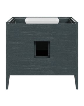 Santos 36" Vintage Navy Vanity with Rectangular Undermount Sink by Currey and Company - view 6