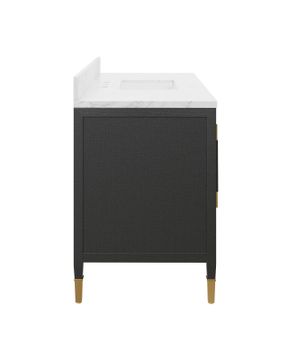 Verona 48" Black Vanity with Rectangular Undermount Sink by Currey and Company - view 6
