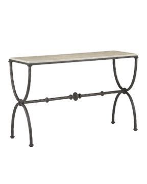 Agora Natural Console Table by Currey and Company