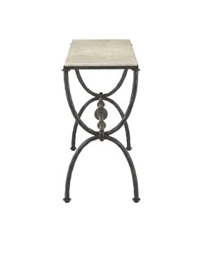 Agora Natural Console Table by Currey and Company - view 7