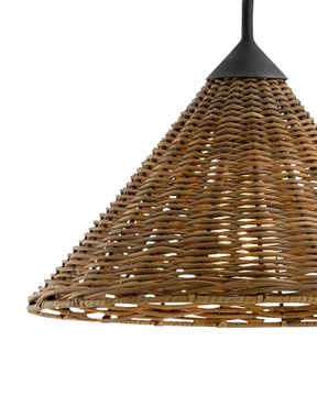 Basket Black Swing-Arm Wall Sconce by Currey and Company - view 2