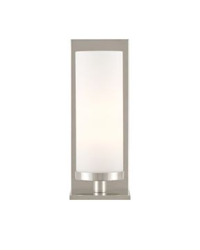 Bournemouth Nickel Wall Sconce by Currey and Company - view 3