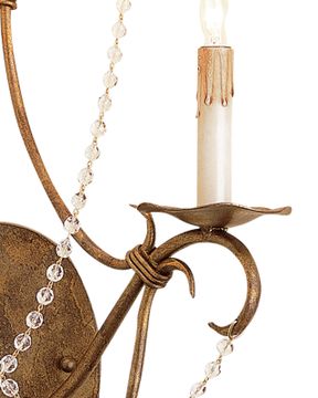 Crystal Lights Gold Wall Sconce by Currey and Company - view 2