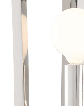 Quadrato Nickel Wall Sconce by Currey and Company - view 2