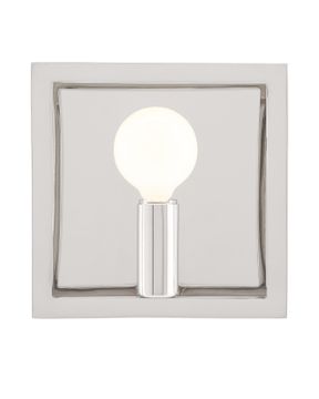 Quadrato Nickel Wall Sconce by Currey and Company - view 3