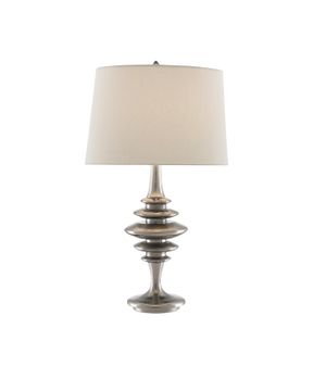 Cressida Nickel Table Lamp by Currey and Company