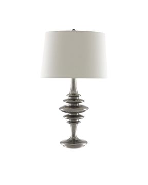 Cressida Nickel Table Lamp by Currey and Company - view 3