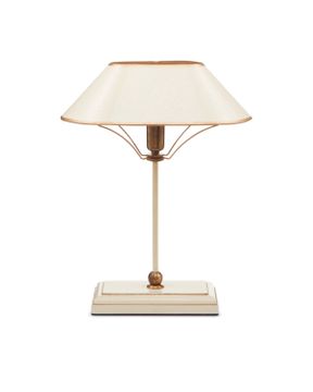 Daphne Ivory Table Lamp by Currey and Company - view 4