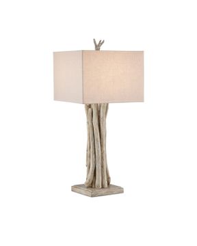 Driftwood Whitewash Table Lamp by Currey and Company