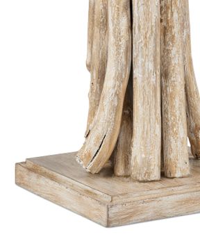 Driftwood Whitewash Table Lamp by Currey and Company - view 2