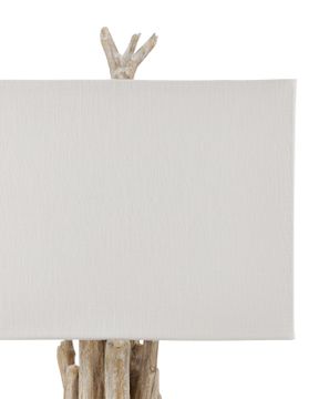 Driftwood Whitewash Table Lamp by Currey and Company - view 3