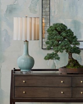 Celadon Crackle Table Lamp by Currey and Company - view 7