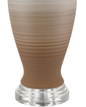 Happy 80's Brown & Pale Blue Table Lamp by Currey and Company - view 2
