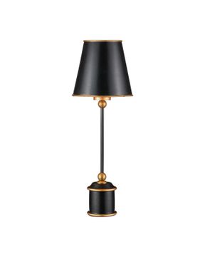 Daphne Black Cordless Table Lamp by Currey and Company