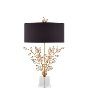 Forget-Me-Not Gold Table Lamp by Currey and Company