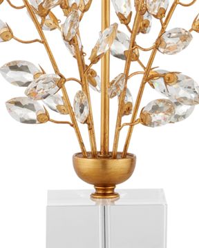 Forget-Me-Not Gold Table Lamp by Currey and Company - view 2