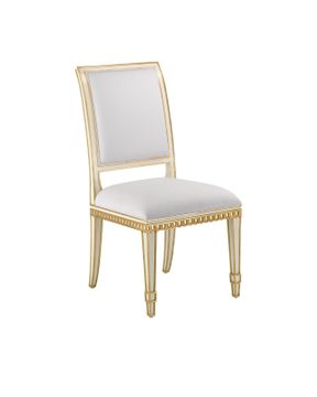 Ines Ivory Chair, Muslin by Currey and Company