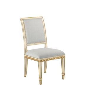 Ines Ivory Chair, Prim & Proper Mist by Currey and Company - view 3