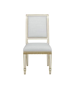 Ines Ivory Chair, Prim & Proper Mist by Currey and Company - view 4