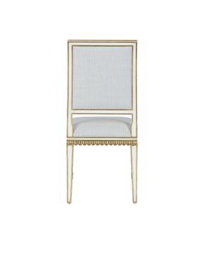 Ines Ivory Chair, Prim & Proper Mist by Currey and Company - view 7