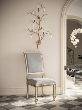 Ines Ivory Chair, Prim & Proper Mist by Currey and Company - view 8