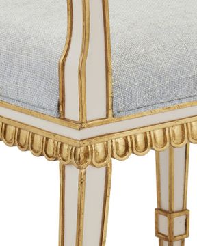 Ines Ivory Chair, Mixology Moonstone by Currey and Company - view 2