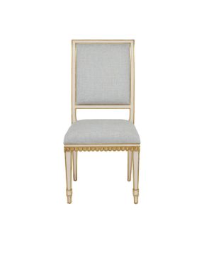 Ines Ivory Chair, Mixology Moonstone by Currey and Company - view 4