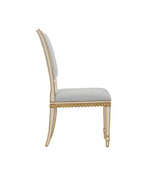 Ines Ivory Chair, Mixology Moonstone by Currey and Company - view 5