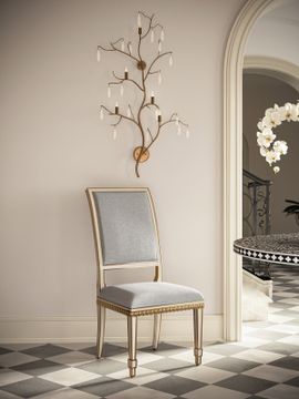 Ines Ivory Chair, Mixology Moonstone by Currey and Company - view 9