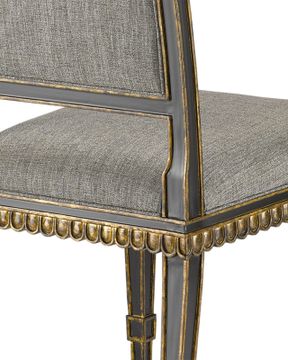 Ines Black Chair, Appeal Peppercorn by Currey and Company - view 2