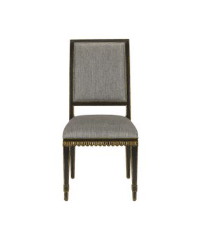 Ines Black Chair, Appeal Peppercorn by Currey and Company - view 3