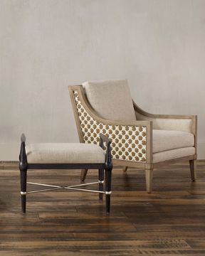 Bramford Light Wheat Armchair, Finn Natural by Currey and Company - view 7