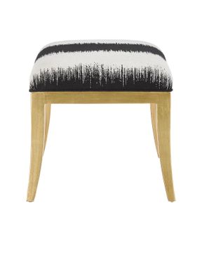 Garson Gold Ottoman, Otunga Kona by Currey and Company - view 4