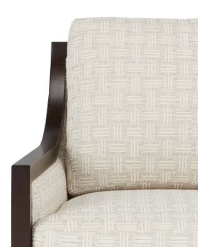 Evie Walnut Swivel Armchair, Happy Returns by Currey and Company - view 2