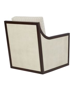 Evie Walnut Swivel Armchair, Happy Returns by Currey and Company - view 5