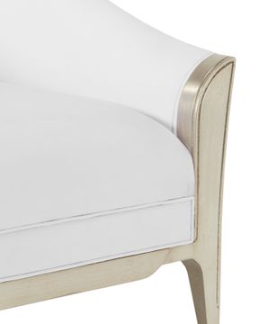 Emmitt Silver Armchair, Muslin by Currey and Company - view 2