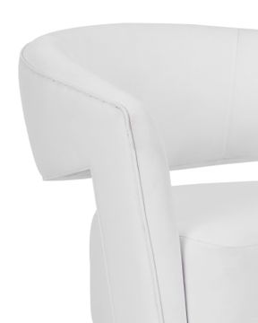 Maren Swivel Armchair, Muslin by Currey and Company - view 2