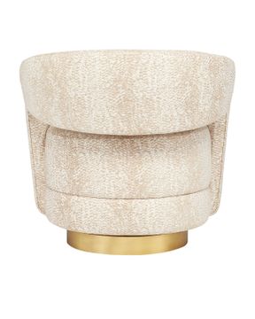 Maren Swivel Armchair, Wild Natural Instinct Natural by Currey and Company - view 6