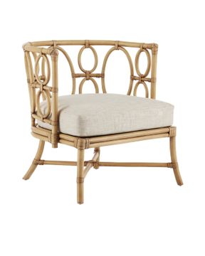Tegal Natural Chair, Finn Natural by Currey and Company
