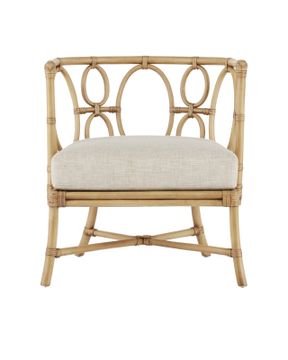 Tegal Natural Chair, Finn Natural by Currey and Company - view 3