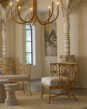 Tegal Natural Chair, Finn Natural by Currey and Company - view 9