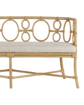 Tegal Natural Bench, Finn Natural by Currey and Company - view 2