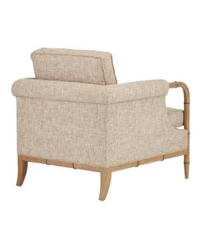 Merle Walnut Armchair, Finn Safari by Currey and Company - view 5