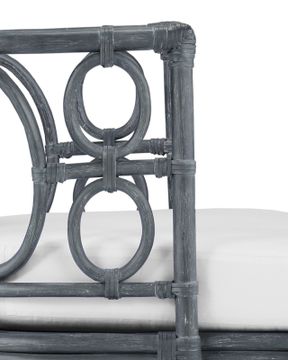 Tegal Navy Chair, Muslin by Currey and Company - view 2