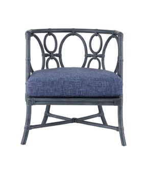 Tegal Navy Chair, Finn Indigo by Currey and Company - view 4