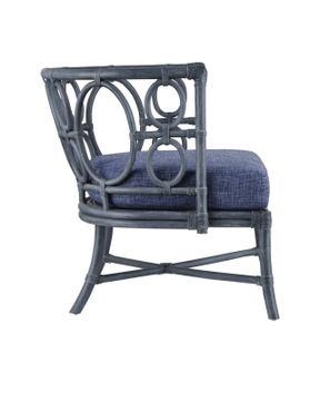 Tegal Navy Chair, Finn Indigo by Currey and Company - view 5