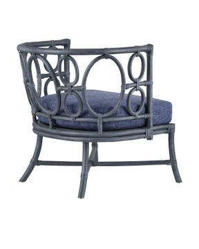 Tegal Navy Chair, Finn Indigo by Currey and Company - view 6