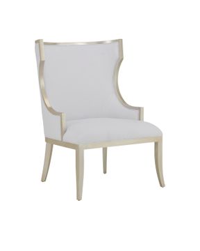Garson Silver Armchair, Muslin by Currey and Company